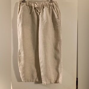 Allen Allen 💯 %Linen capri for summer!